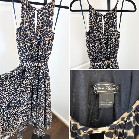 Jessica Howard Dresses & Skirts - Jessica Howard Women's Animal Print Midi Fit to Flare Dress
